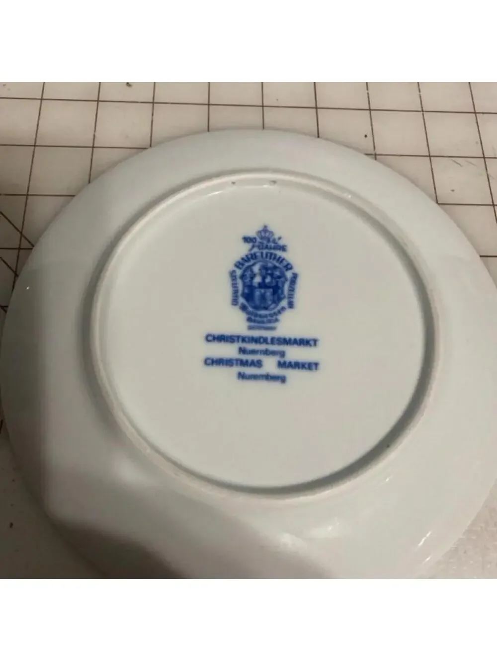 Bareuther Waldsassen Germany 1969 Christmas Market Plate 7.5